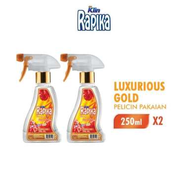 Rapika Biang Luxury Gold Pelicin & Pewangi Pakaian Botol 250 mL [2 Pcs]