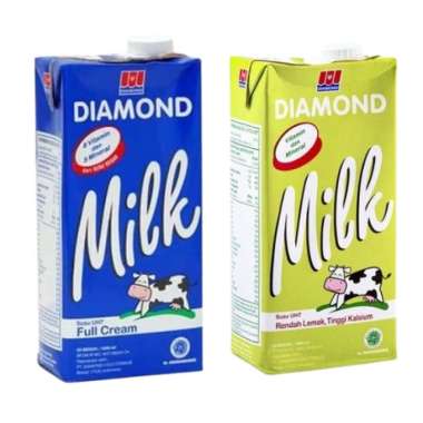 Promo Harga Diamond Milk UHT Full Cream 1000 ml - Blibli