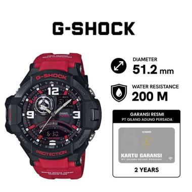 CASIO G-Shock GA-1000-4BDR Jam Tangan Pria Red Red Black