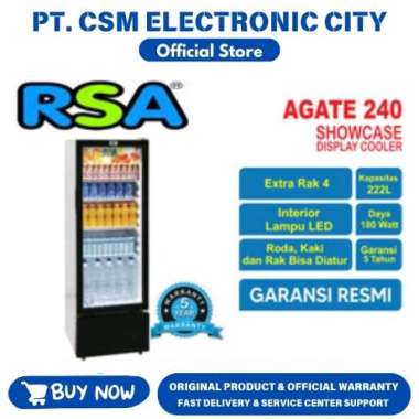 Jual Rsa Agate 200 (192 Liter) Showcase 3 Rak [garansi Resmi] Di Seller ...