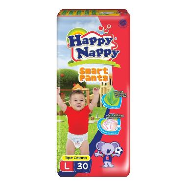 Promo Harga Happy Nappy Smart Pantz Diaper L30 30 pcs - Blibli