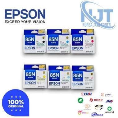 Tinta EPSON 85N (B C M Y LGC LGM) Original Black