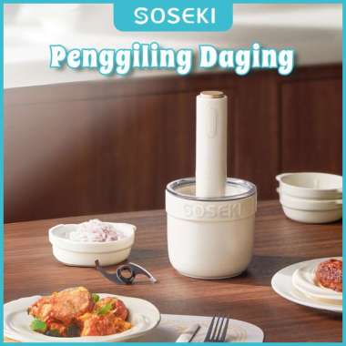 SOSEKI Blender Chopper Daging / 300W Blender Bumbu / FREE 3 Mangkuk Mini Chopper Mini / Coper Penggi
