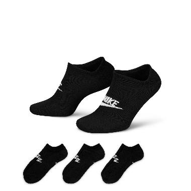 NIKE Unisex Sportswear Everyday Essential No-Show Socks 3 Pairs Kaos Kaki Pria / Wanita [DX5075-010]