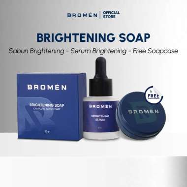 Bromen Brightening Package (Soap Brightening + Serum Brightening) Free Soapcase