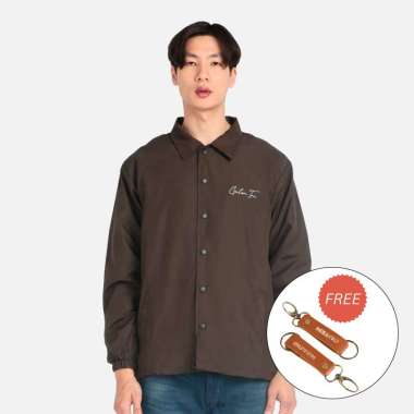 Guten Inc - Jacket Parasut Pria Letter Brown Coach Jacket Guten L