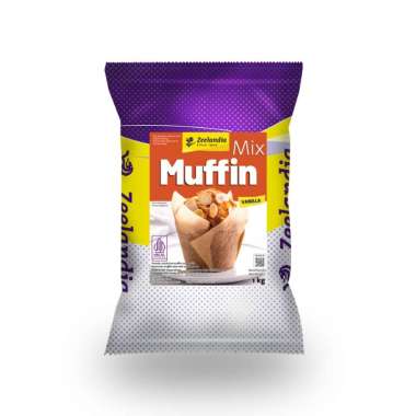 Zeelandia Mix Muffin Vanilla 1 Kg Premiks Instan Kue Muffin Vanila 1kg