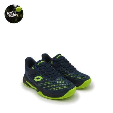 Sepatu Tenis Lotto Bruce Black Green/Tennis Shoes Lotto Original 43