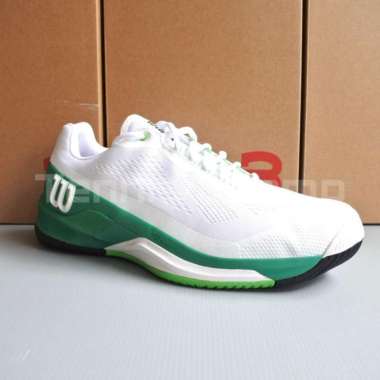 Sepatu Tenis Wilson Rush Pro 4.0 White Bosphorus Green/Original Shoess 38.3