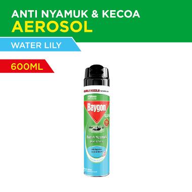 Promo Harga Baygon Insektisida Spray Water Lily & Rose 600 ml - Blibli