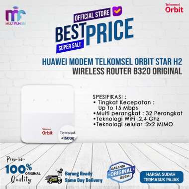 Huawei Modem Telkomsel Orbit Star H2 Wireless Router B320 Original