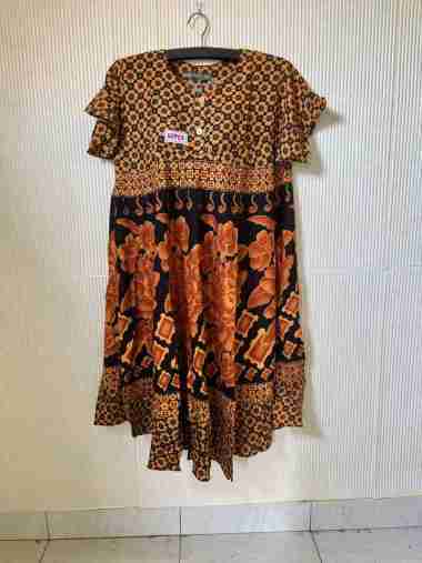 Daster klok batik kencana ungu / daster payung batik kencana ungu motif 2
