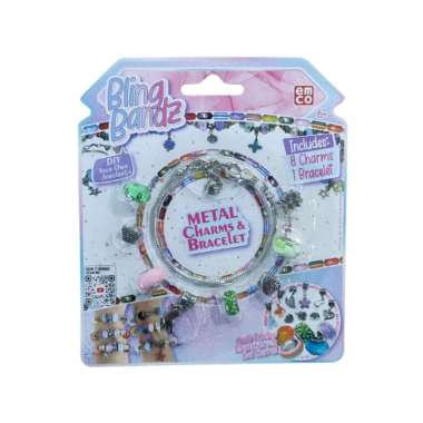 Mainan Emco Bling Bandz Metal Charms & Bracelet Gelang Anak Foot
