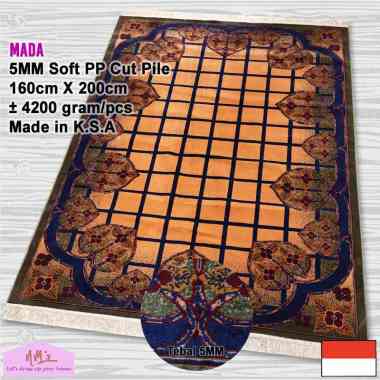 Mada karpet hambal jumbo 160 cm x 200 cm motif vintage persian modern saudi permadani tikar bulu ala