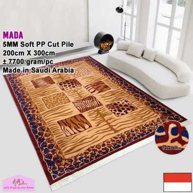 Mada karpet hambal 200 cm x 300 cm motif vintage persian modern saudi permadani tikar bulu alas dudu