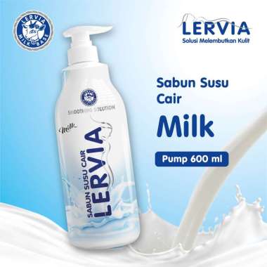 LERVIA Sabun Susu Cair Milk Pump 600mL