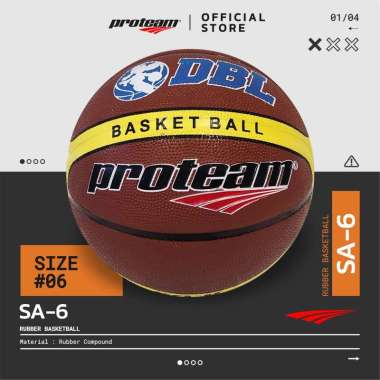 Proteam Bola Basket Rubber SA-6 6 Coklat