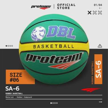 Proteam Bola Basket Rubber SA-6 6 Hijau