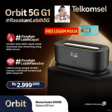 Telkomsel Orbit 5G G1 Modem WiFi 5G High Speed Free Telkomsel 200GB HKM881