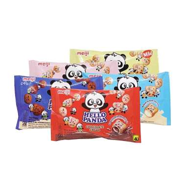 Hello Panda - Biskuit Isi Krim - Kemasan Sachet 25 gr MILK