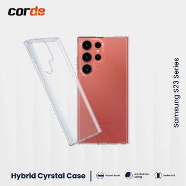 Case Samsung Galaxy S23 Ultra Plus CORDE Hybrid Crystal Clear Case - S23 S23 PLUS