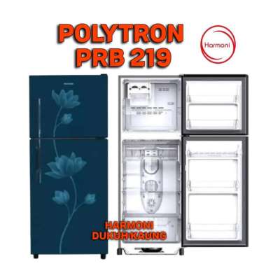 KULKAS POLYTRON 2 PINTU PRB 217 PRB 219 KULKAS 2 PINTU POLYTRON FREE ONGKIR SERANG 219 BIRU