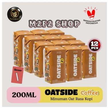 OATSIDE Mini Oat Milk | Susu Gandum Semua Rasa Kotak UHT | Dengan Sedotan - 200 ml (Kemasan 12 Pcs) 