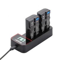 KingMa Charger Baterai 2 Slot for Sony NP-F970 F750 F550 FM500H FM50 - BM058-F550, Dual Slot, LCD Indicator - Pengisian Cepat, Aman, dan Nyaman IH