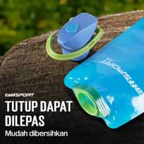 TaffSPORT Botol Minum Lipat BPA Free 700ml - Hemat Tempat, Ramah Lingkungan, Nyaman Minum IH