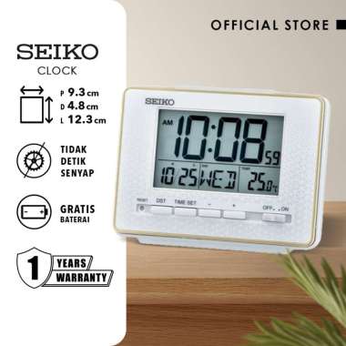 Jam Alarm Seiko QHL096W 24.1cm Arabic Numeral Quartz Ori