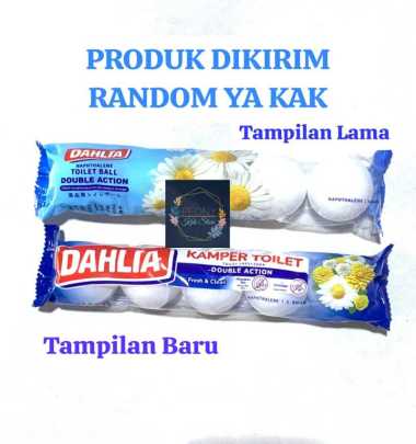 DAHLIA TOILET BALL BESAR 150GR/kamper toilet 150 gr PUTIH