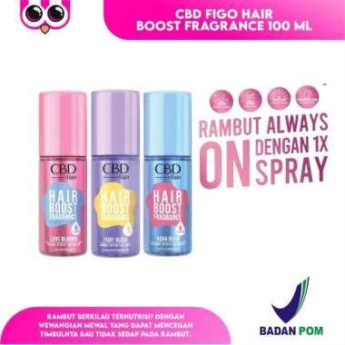CBD FIGO HAIR BOOST FRAGRANCE 100 ML HAIR MIST SPRAY RAMBUT FAIRY BLUSH