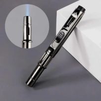 BOREAL Korek Api Gas Turbo Jet Torch Lighter - Kuat dan Stabil, Mudah Diisi Ulang - Desain Elegan IH