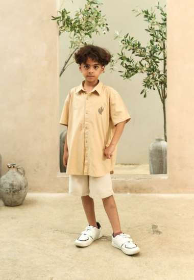 3Second Family Top Collection Kemeja dan Blouse Katun C010424 Kemeja Anak S