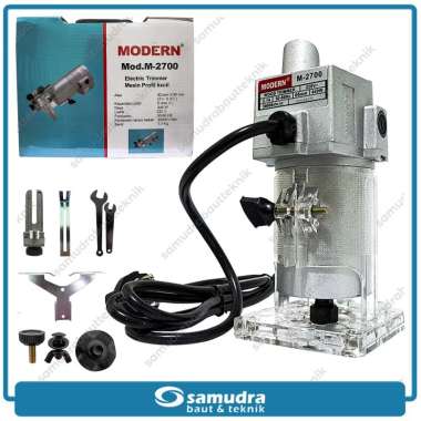 MODERN M-2700 Mesin Profil Kayu Router Trimmer Grey