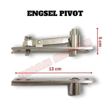 1 PASANG Engsel Pivot putar Pintu Lemari Mebel SS Besar Kecil Engsel Pivot Pintu