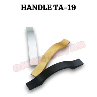 2PCS Handle Lemari Tarikan Lemari Aluminium Anodize TA 19 Huben TA-19 160mm Gold