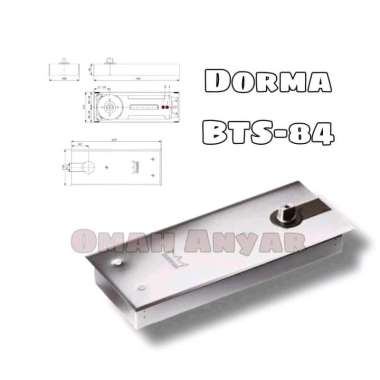 Floor Hinge Engsel Lantai Dorma BTS 84 Body + Stang Dorma