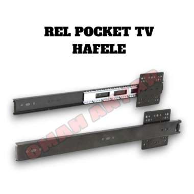 Rel Lemari TV Pocket Door Salib Hafele HAF 40, 45, 50 ,55cm, dan 60cm 60CM