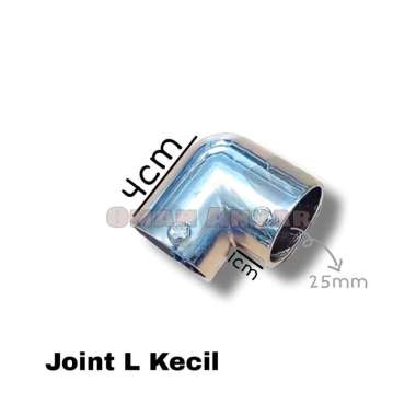 Sambungan Pipa Bulat Bahan Besi untuk Pipa SS & Aluminium ukuran 1" inch 2,5cm Joint T L K3 K4 + Joi