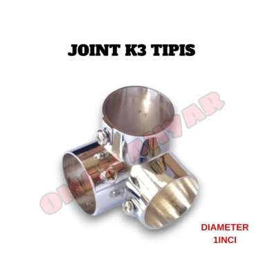 Sambungan Pipa Bulat Bahan Besi untuk Pipa SS & Aluminium ukuran 1" inch 2,5cm Joint T L K3 K4 + Joi