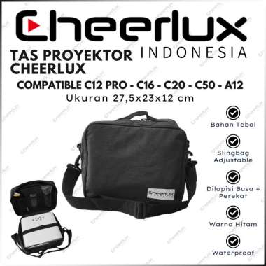 Original Tas Proyektor Cheerlux C50 - C16 Waterproof | 27,5x23x12cm | Tas Projector Cheerlux C50- C1