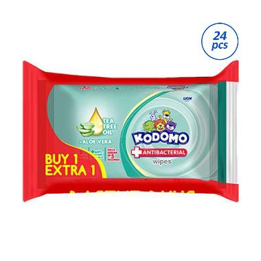[BUY 1 GET 1] - Kodomo Tisu Basah Antibakterial Bag 50 sheets [24 pcs / car]