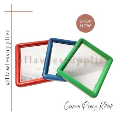 KACA PENNY CERMIN GANTUNG PENNY MAKEUP / KACA CERMIN DUDUK / KACA MAKEUP MURAH Merah