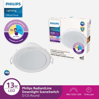 Lampu Philips RadiantLine Downlight SceneSwitch 13W D125 3 Warna