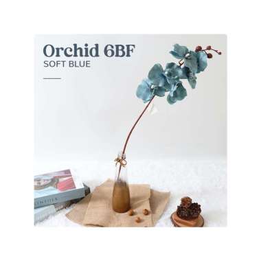 Goto Crimson Bunga Hias Mawar Teratai Buket Artificial Flower Plastik ORCHID 6BF SB