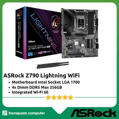 Motherboard Asrock Z790 Lightning Wifi Mobo Intel LGA 1700 Resmi