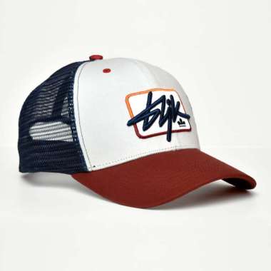 BLJK Blackjack Topi Trucker White Stuss TP175