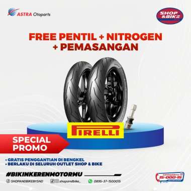 Ban Motor Pirelli Diablo Rosso Sport 80/90 R14 (Depan/Belakang) [Voucher Pasang di Shop & Bike]