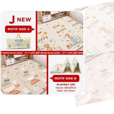 Goto Shiro Playmate Bayi Matras Lipat Playmat Anak Tebal 180x200 cm 08MM J 180 X 200